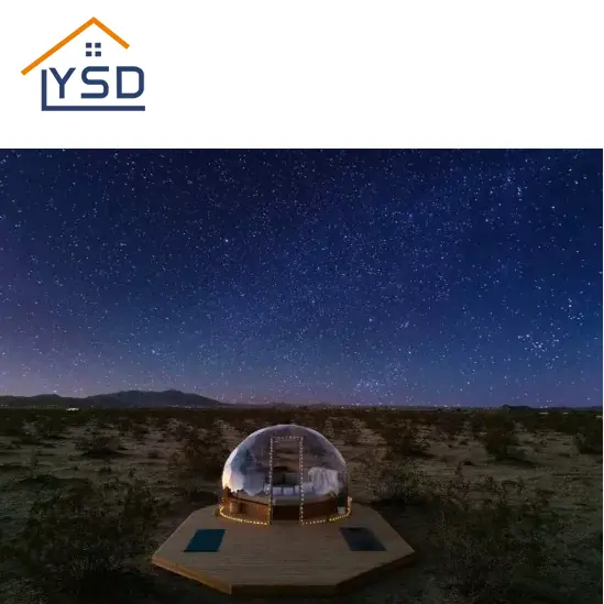 Une salle de verre pour regarder les étoiles