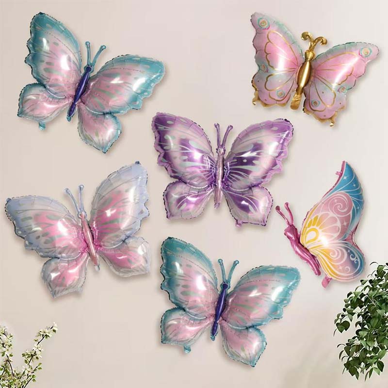Ballons en feuille de papillon