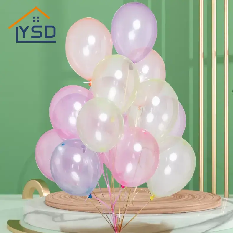Ballon en latex en cristal coloré