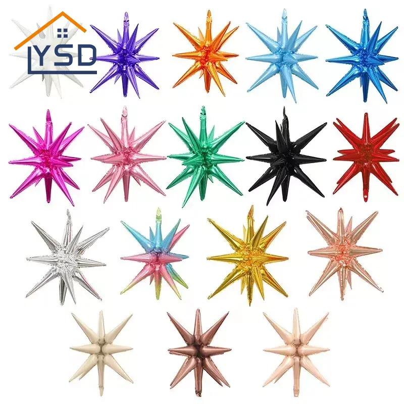 Ballons en aluminium à étoiles explosives