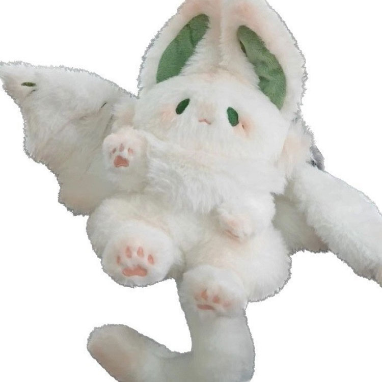 Peluche Lapin Blanc Volant