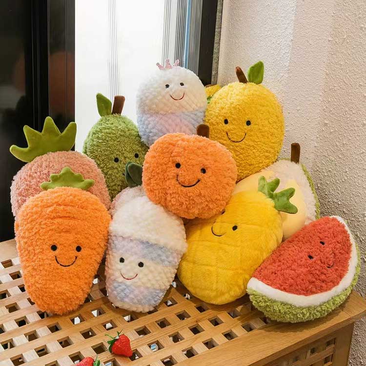 Jouet en peluche de fruits
