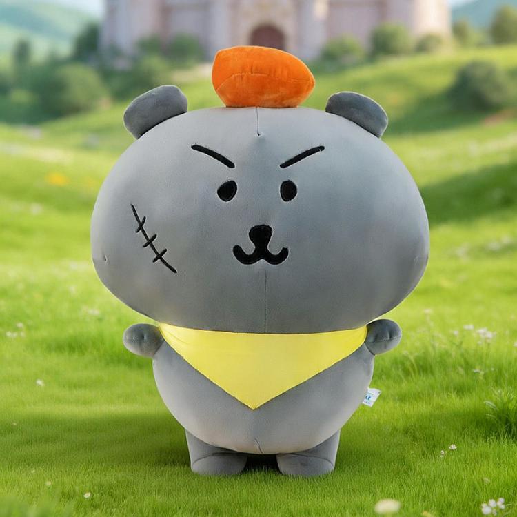 Peluche loup gris