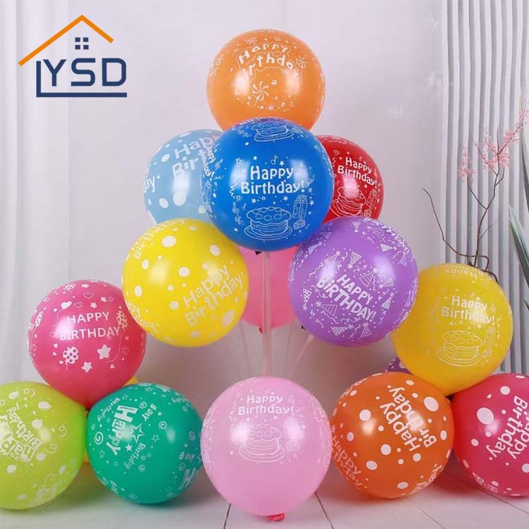 Joyeux anniversaire ballons en latex imprimés