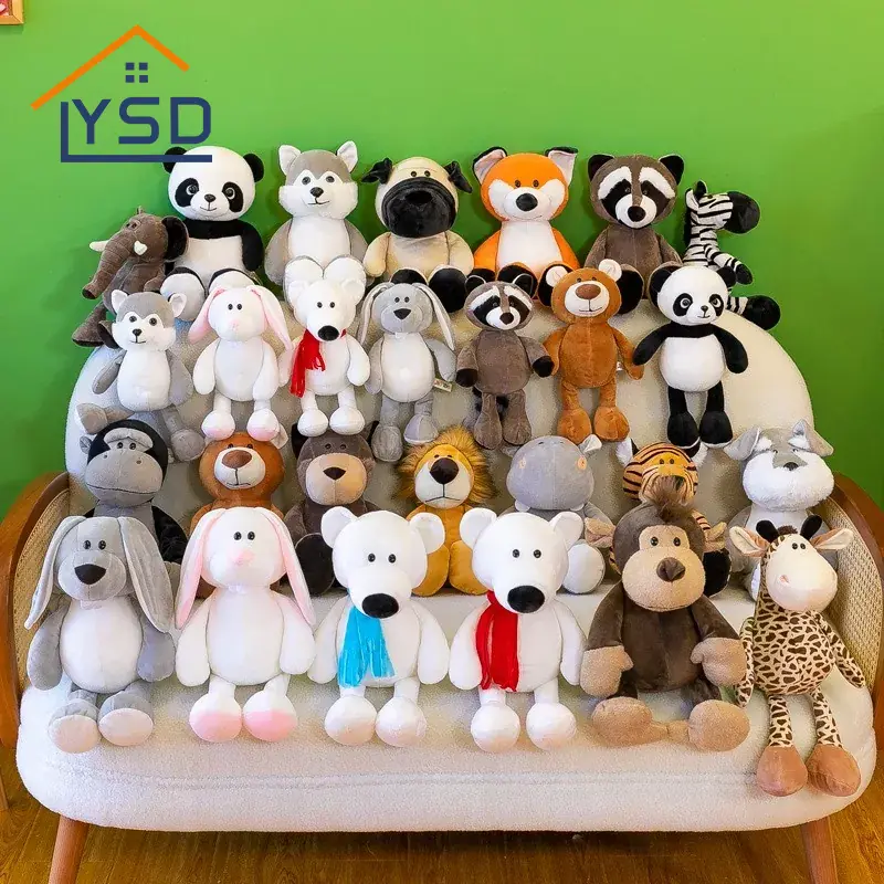 Jouets en peluche d'animaux de la jungle