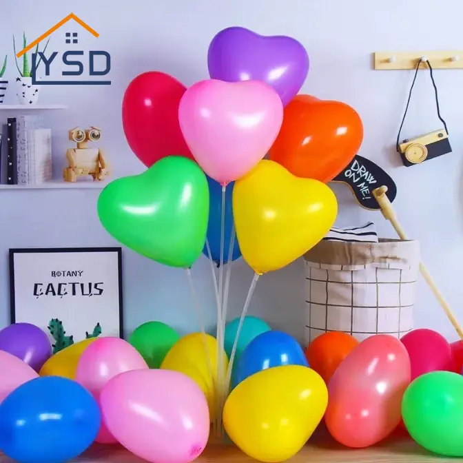 Ballon de latex de coeur mat