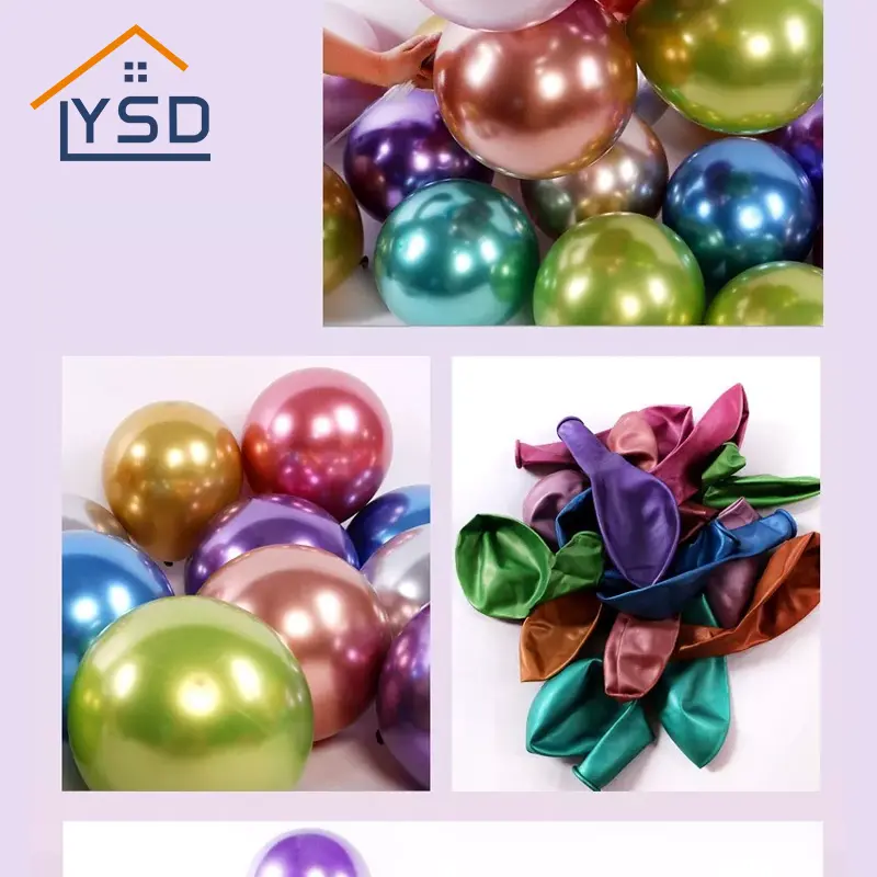 Ballon en latex en métal