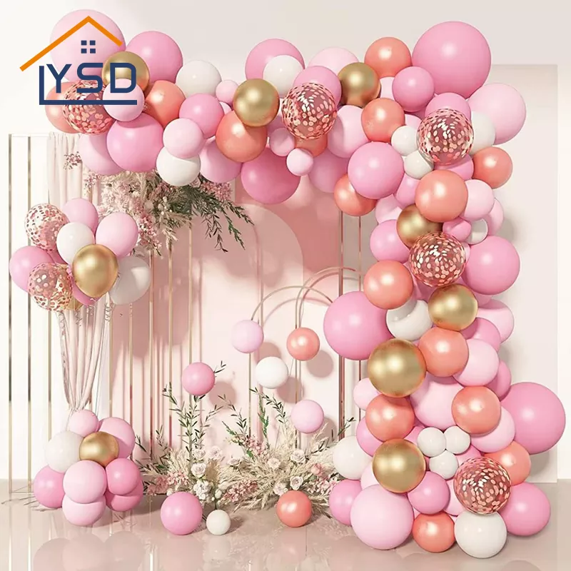 Ensemble de ballons roses