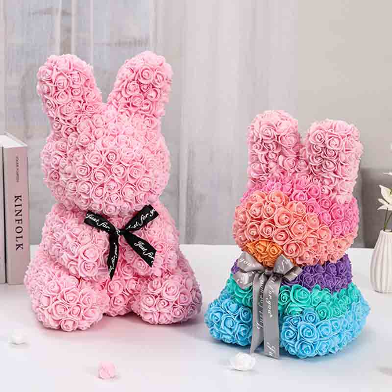 Lapin de rose