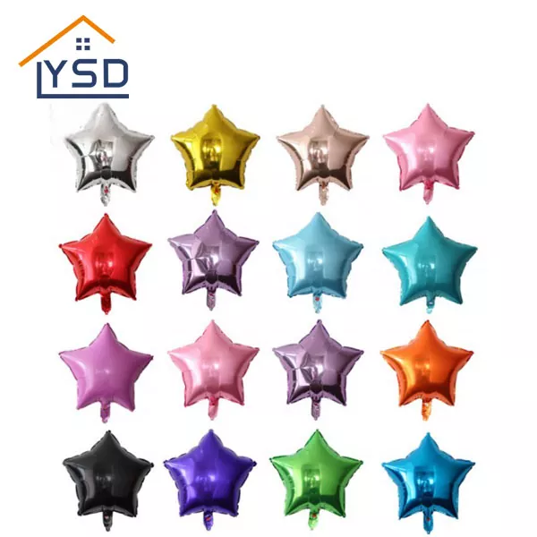 Petits ballons en aluminium étoiles