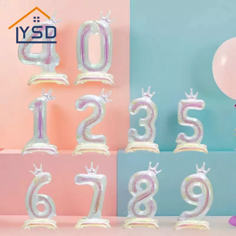 Numéro debout ballon en aluminium