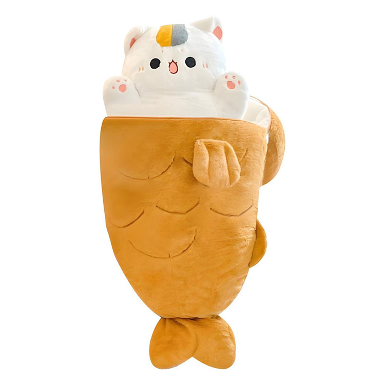 Oreiller caché chat Taiyaki