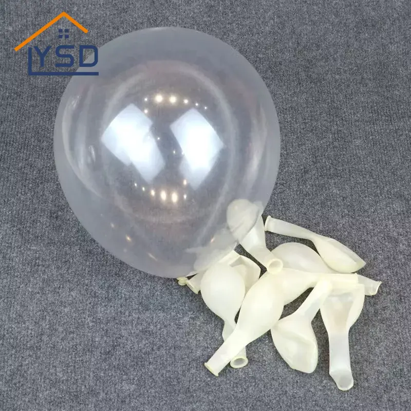 Ballons en latex transparents
