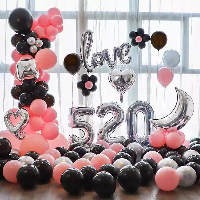 Ensemble de ballons de la Saint-Valentin