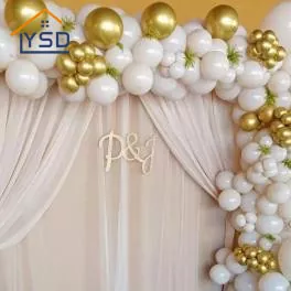 Arche de ballons de mariage blanc